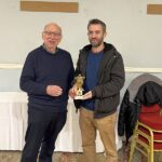 2025 Limerick Open tournament Joint 1st on 4.5/5 points, and eventual blitz tiebreak winner FM Stephen Jessell(Gonzaga) recei